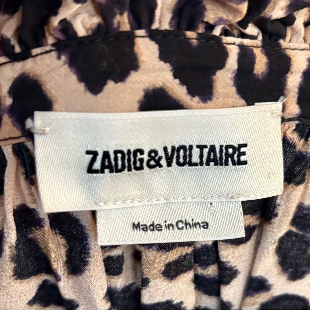 ZADIG & VOLTAIRE Leopard Print Blouse - Picture 6 of 11
